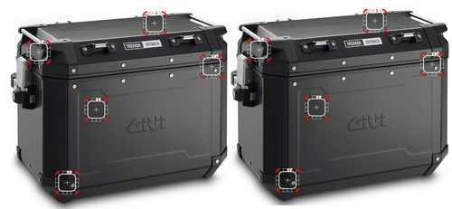 Set coppia valigie - -,