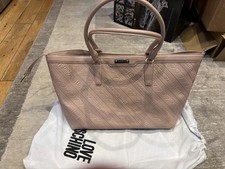 Borsa tote in vera pelle rosa