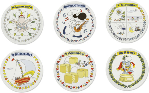 Mordillo set piatti pizza in - set, 6