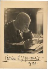 Grande foto con dedica autografa D'Annunzio