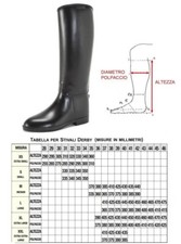 Stivale stivali equitazione inglese gomma foderati ADULTO 35-46 polpaccio XL