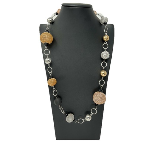 Collana lunga palline - collana,