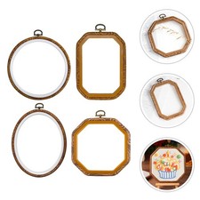  4 PCS Cerchio Da Ricamo Per Telaio Punto Croce Cornici Ornamentali