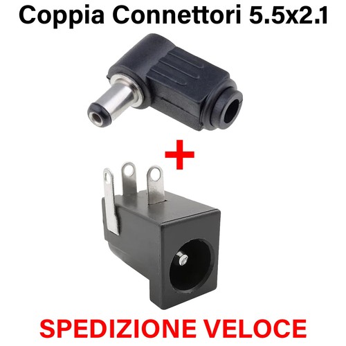 Connettori 2 1 - 2.1, maschio
