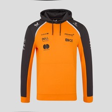 Felpa con cappuccio unisex McLaren Racing F1 squadra ufficiale 2025 - Papaya