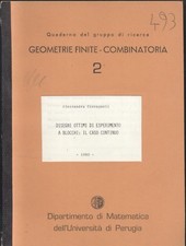 DISEGNI OTTIMI DI ESPERIMENTI