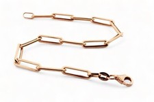 Bracciale a catena in oro ROSA 18kt. 750/1000 modello forzata cm.19 peso gr.2,20