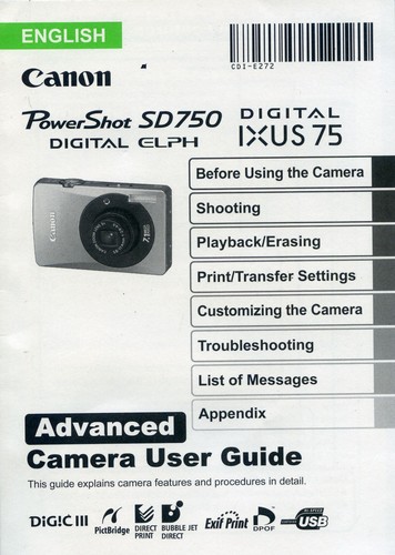 Canon powershot sd750 - canon,