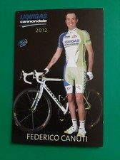 CYCLISME carte cycliste FEDERICO CANUTI équipe LIQUIGAS Cannondale 2012