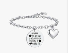 Braccialetti luca barra, regalo Mamma, made in italy, con frase