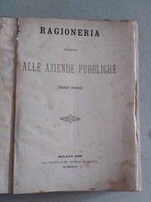 1899 RAGIONERIA APPLICATA ALLE