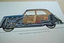 1941 FIAT 1100 AUTOCARRO FIAT 666N 626N STRUTTURA PARTI MOTORE 1 ED. TAVOLE   