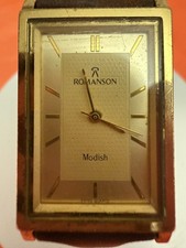 Orologio da polso unisex Romanson alla moda quarzo svizzero zaffiro placcato oro DL3124M