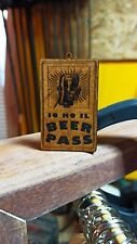 Portachiavi/Calamita Legno "Io Ho Il Beer Pass" laser engraving 