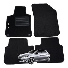 Set Tappeti Moquette Adatti a PEUGEOT 308 Serie II dal 2013 - (con 2 Attacchi)