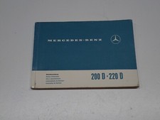 MERCEDES BENZ 200 D - 220 D USO E MANUTENZIONE LIBRETTO MANUALE 1970