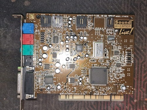 Scheda audio vintage creative - scheda,