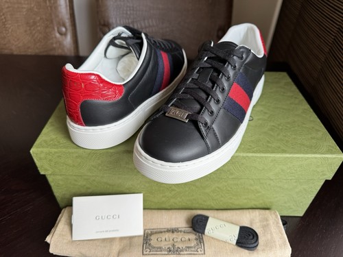 Gucci ace sneaker pelle - gucci,