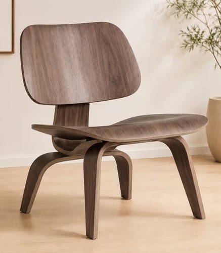 Sedia repro eames noce lcw - noce,