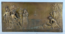 Targa scultura rilievo bronzo