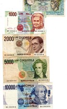 LOT SET SÉRIE 5 BILLETS