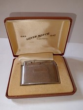 Accendino Silver Match con custodia originale anni '60 vintage raro.