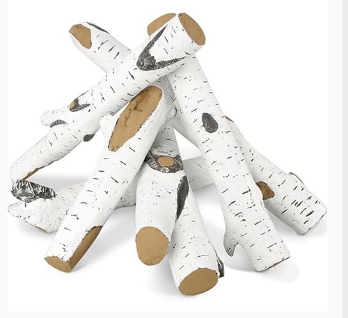 Set tronchi ceramica betulla