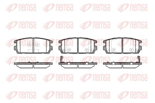 Kit pastiglie freno remsa - kit,