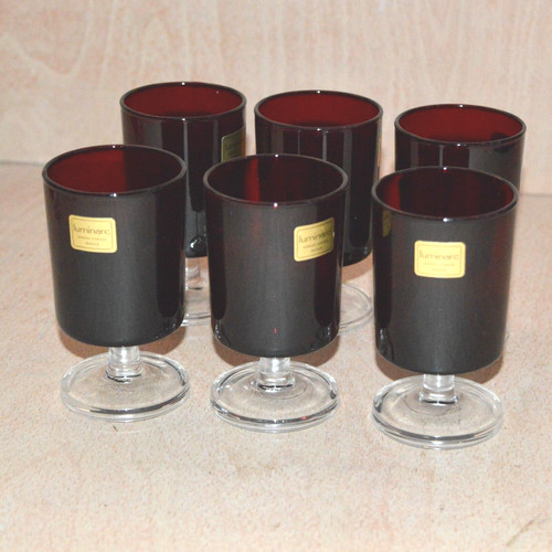Bicchieri luminarc rosso - bicchieri,