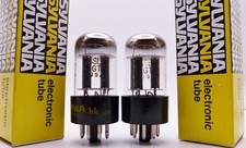2x SYLVANIA 6SL7GT Röhren Tubes black plate nuovo IMBALLO ORIGINALE/new old stock in box yl