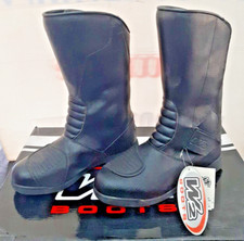 STIVALI W2 BOOTS NERO TG. 42 RAINPROOF MOTO TURISMO STRADA 