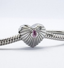 Charm Cuore Amore Perla Pietra