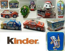 FERRERO CONFEZIONI KINDER SORPRESA TIN BOX VUOTO SCATOLA LATTA UBERRASHUNG EI 