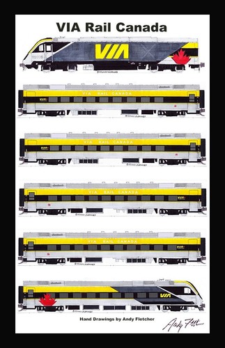 Via rail venture train x18 - train, 12"x18"