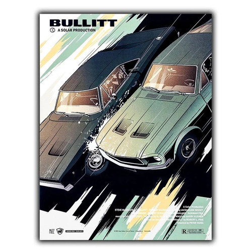 Bullitt 1968 insegna metallo - insegna,