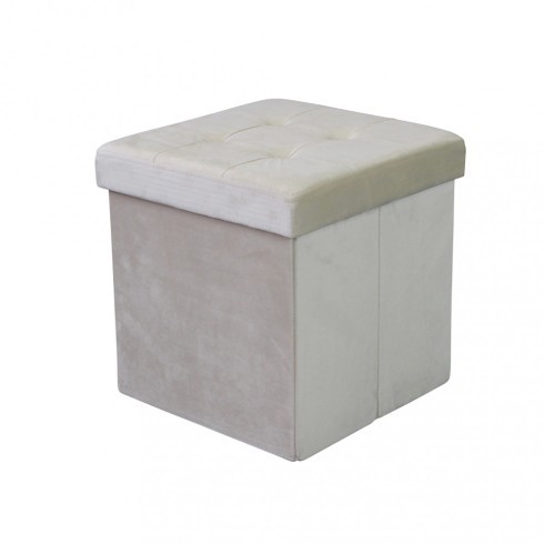 Pouf contenitore quadrato - pouf,