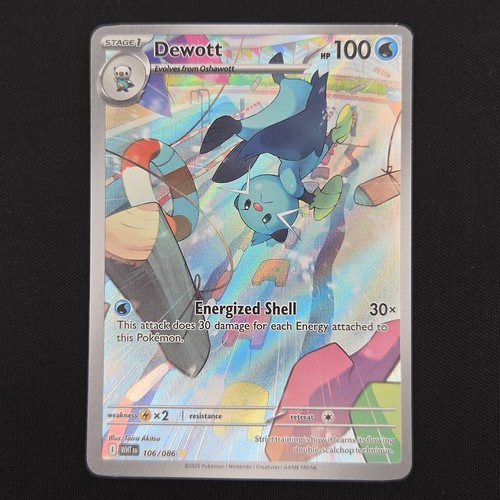Pokémon tcg card dewott - card,
