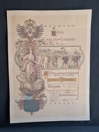 Militaria ww1 raro - militaria, attestato