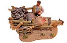 VECCHIA STATUINA CARRO CON BUE