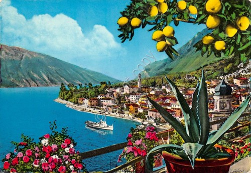 Cartolina lago garda limone - di,