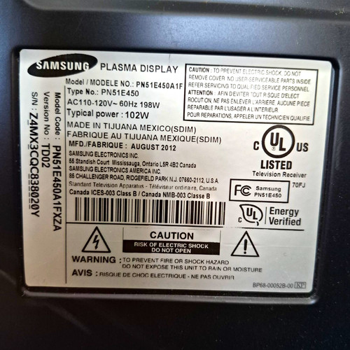 Samsung plasma flat - samsung, screen