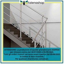 Ringhiera scala acciaio inox