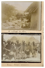 Afrique, Tam tam manou, Village Man, Tirage vintage, ca.1900 Afrique, Tam tam ma