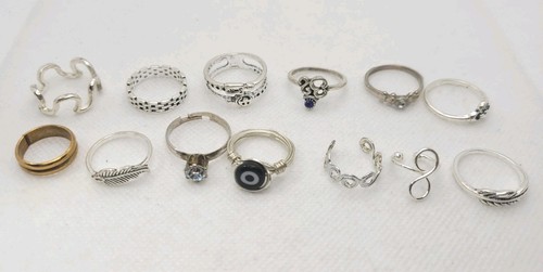 Set anelli tono argento - di,