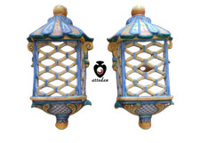 Applique lampada da parete in ceramica artistica plafoniera da esterno interno