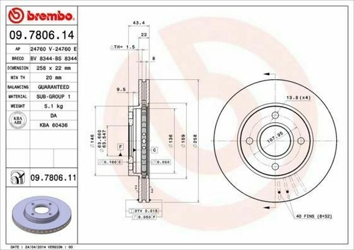 Coppia dischi freno brembo ant - freno,