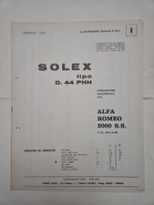 Opuscolo Carburatori Solex