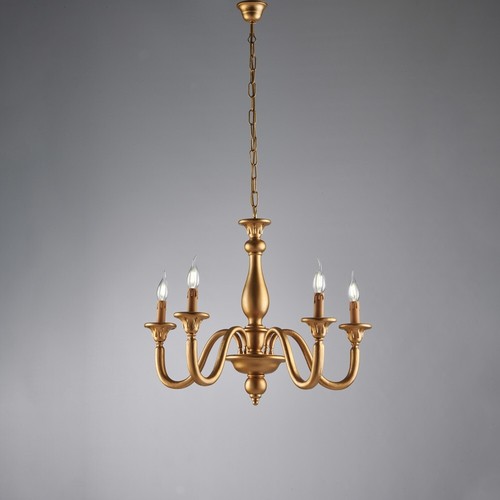 Lampadario classico legno - classico, in
