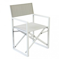 POLTRONA REGISTA LARISSA 50.5x55x84.5cm IN ALLUMINIO