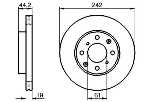 Set freni disco bosch 986 - set,
